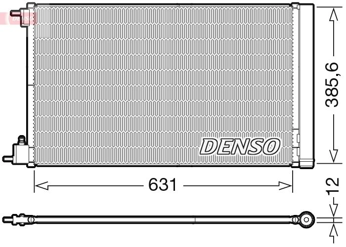 Радиатор кондиционера DENSO N97G0 DL 1440122514 DCN20039