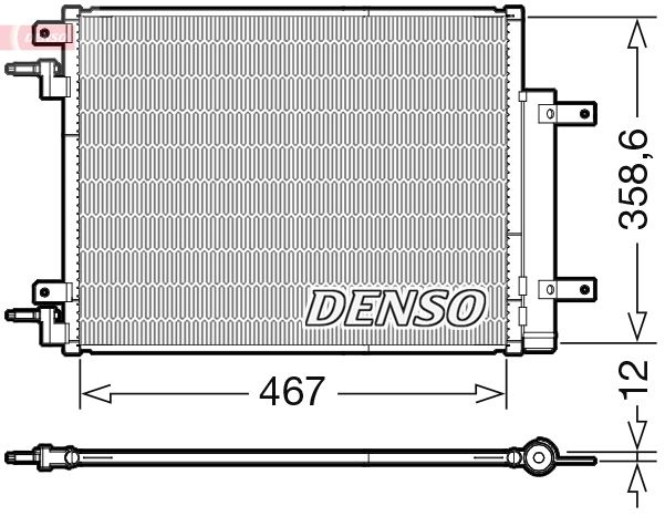 Радиатор кондиционера DENSO 1 YNU7 DCN20046 1440122515 изображение 0