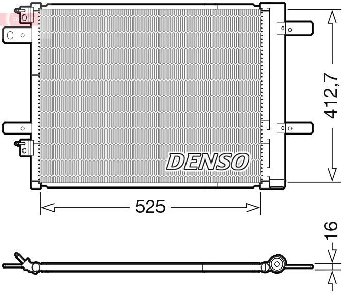 Радиатор кондиционера DENSO DCN21022 1440122519 I DVTJ изображение 0