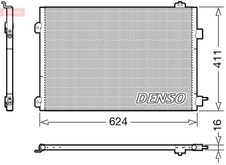 Радиатор кондиционера DENSO 8717613400838 F BAX0 DCN23027 1350910757