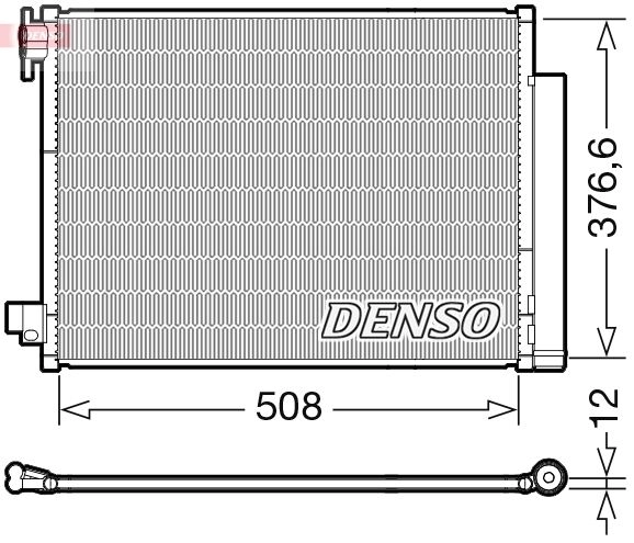 Радиатор кондиционера DENSO XKX TZQT DCN23052 1440122521 изображение 0