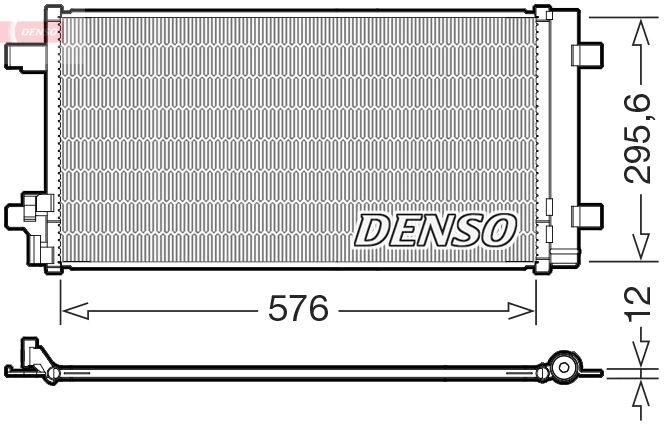 Радиатор кондиционера DENSO DCN32069 UXB RW 1440122523