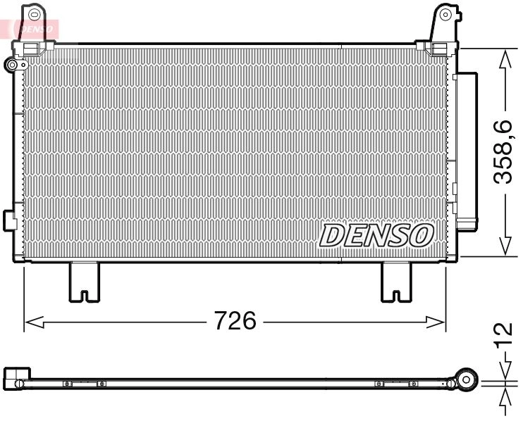 Радиатор кондиционера DENSO 1440122528 DCN40032 WY XKM