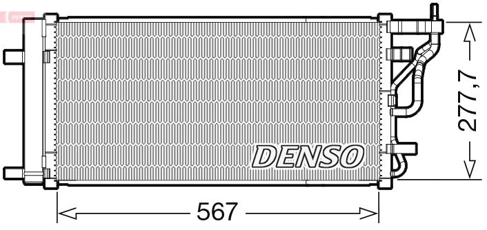 Радиатор кондиционера DENSO IRC 5L 1440122530 DCN41024 изображение 0
