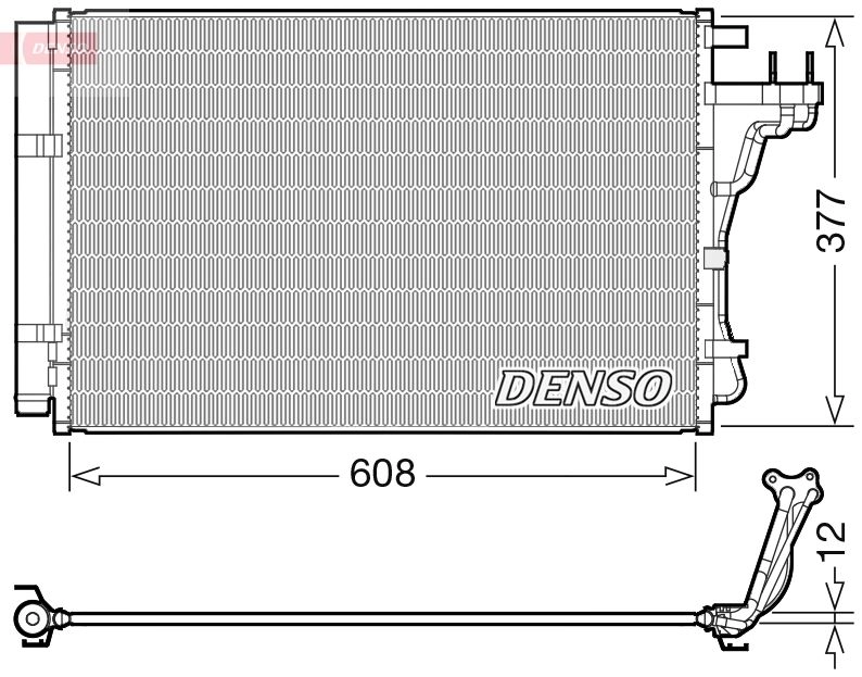 Радиатор кондиционера DENSO 1388429124 WM PEC DCN43004