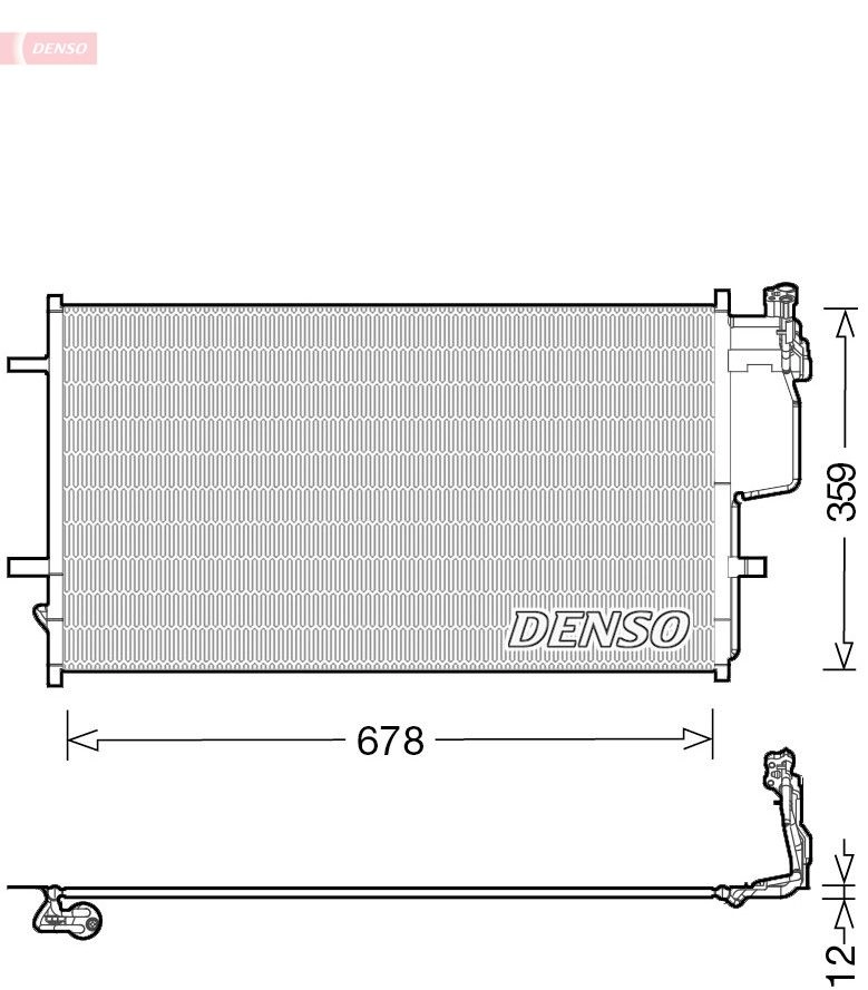 Радиатор кондиционера DENSO DCN44010 Y0Y1H H 1309282311