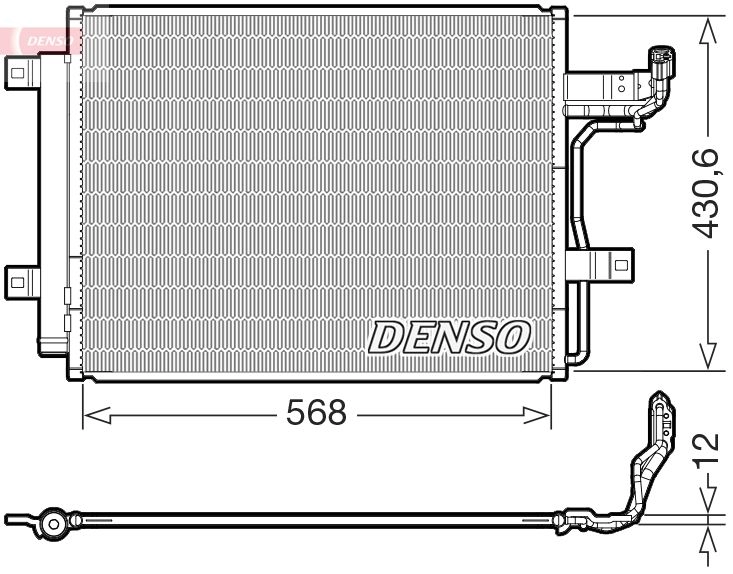 Радиатор кондиционера DENSO UU 3ZDD DCN44019 1440122539 изображение 0