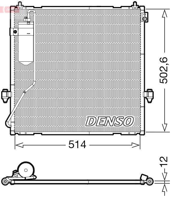 Радиатор кондиционера DENSO 1440122540 DCN45010 Z10DP 1X изображение 0