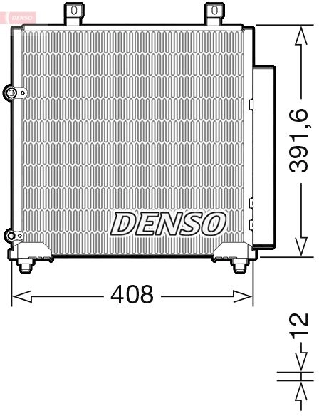 Радиатор кондиционера DENSO 1440122542 M MZZW DCN45012 изображение 0