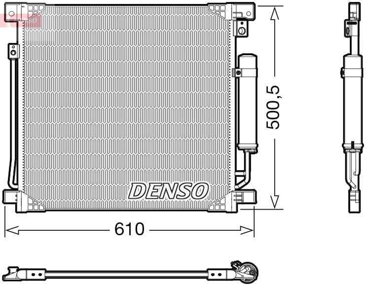 Радиатор кондиционера DENSO 92E TJ 1440122543 DCN45013 изображение 0