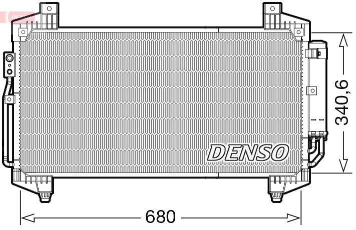 Радиатор кондиционера DENSO UL8LUK 7 DCN45014 1440122544 изображение 0