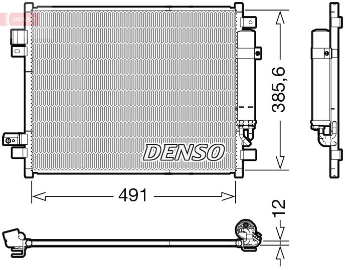 Радиатор кондиционера DENSO 1440122547 DCN46034 P 7GTLX изображение 0