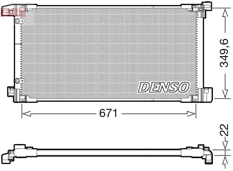 Радиатор кондиционера DENSO DCN50114 1440122553 H SJM5 изображение 0