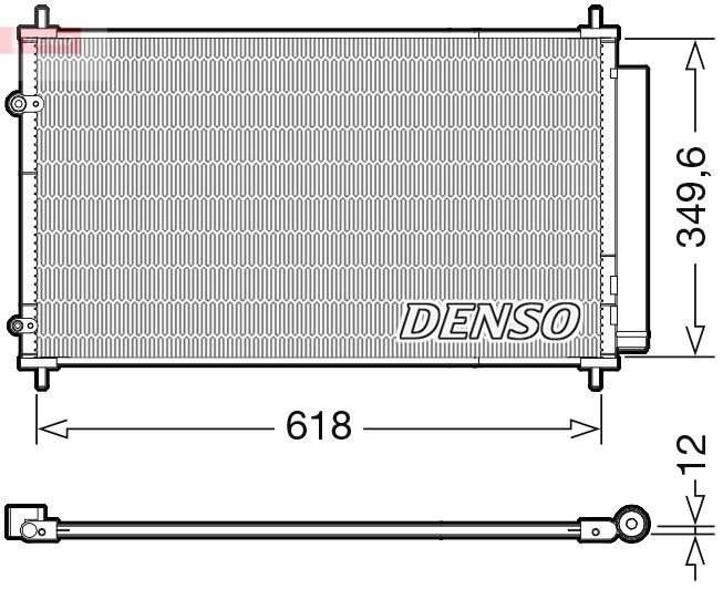 Радиатор кондиционера DENSO 4D87CS S 1440122556 DCN50117
