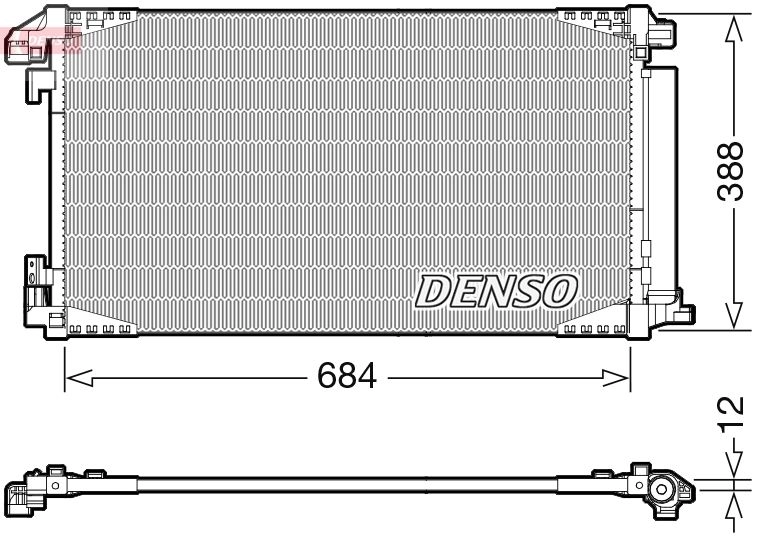 Радиатор кондиционера DENSO Y I15KMU DCN50119 1440122558 изображение 0
