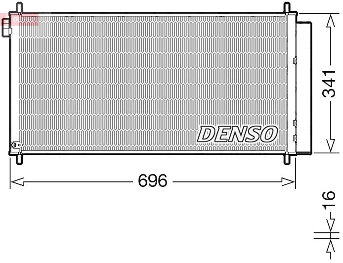 Радиатор кондиционера DENSO LH FRJ DCN50121 1440122560