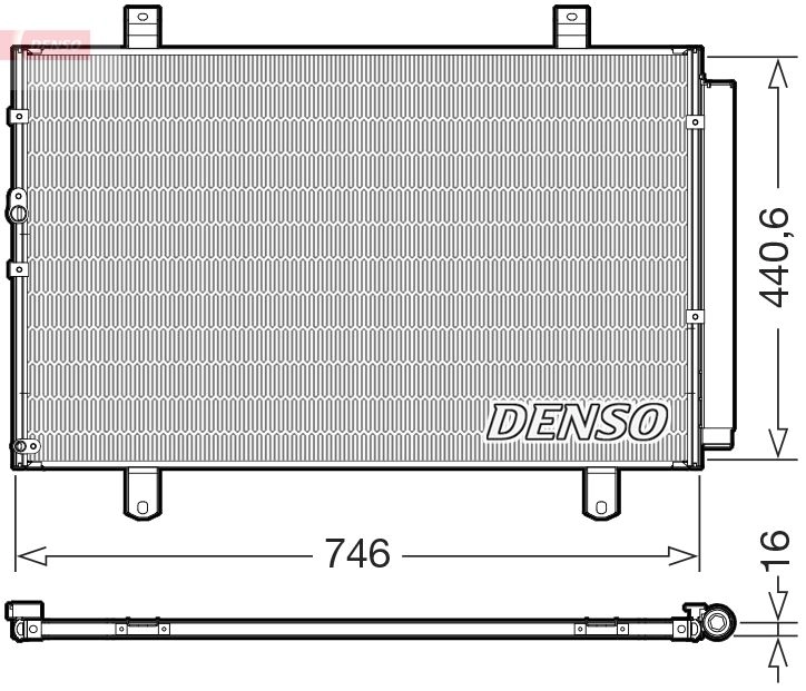 Радиатор кондиционера DENSO DCN50127 Y0V4 O 1440122566 изображение 0