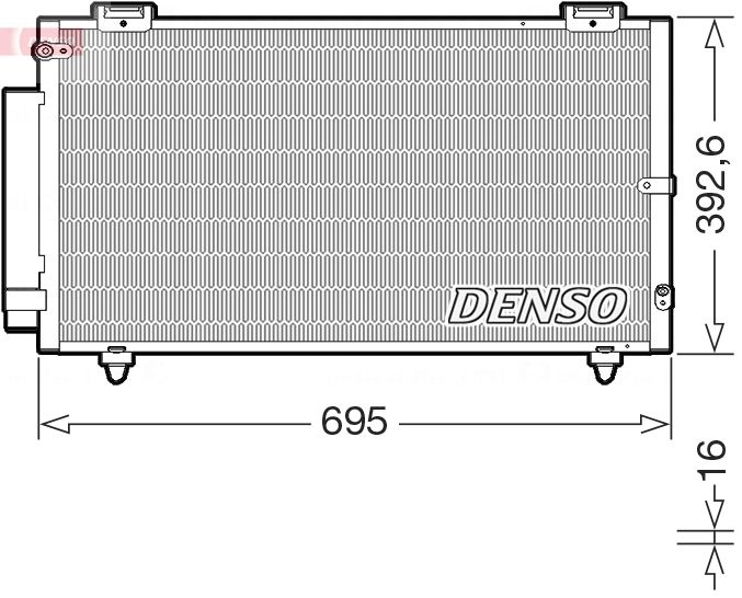 Радиатор кондиционера DENSO 1440122569 J NNJBRM DCN50130