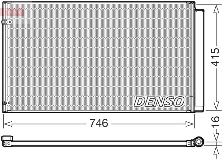Радиатор кондиционера DENSO DCN51017 9X9L8 BY 1440122574 изображение 0