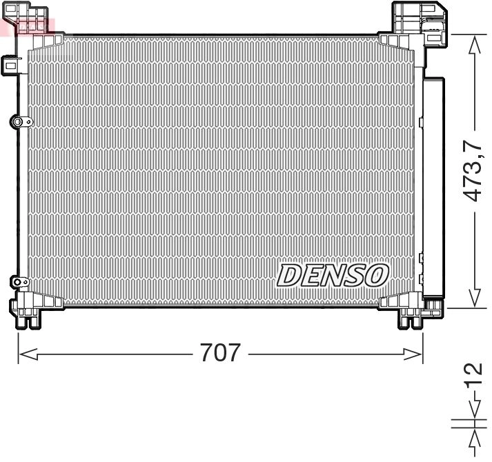 Радиатор кондиционера DENSO DCN51020 1440122577 9J4O G изображение 0