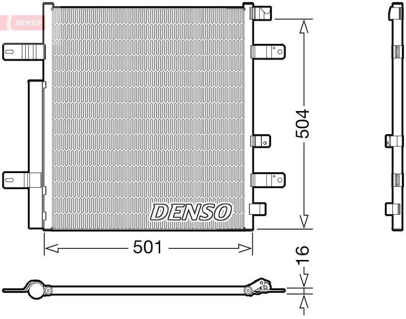 Радиатор кондиционера DENSO DCN99054 4B0 SDR 1327449389 8717613400890 изображение 0