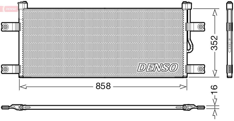Радиатор кондиционера DENSO 1440122583 DCN99069 85KM 4 изображение 0