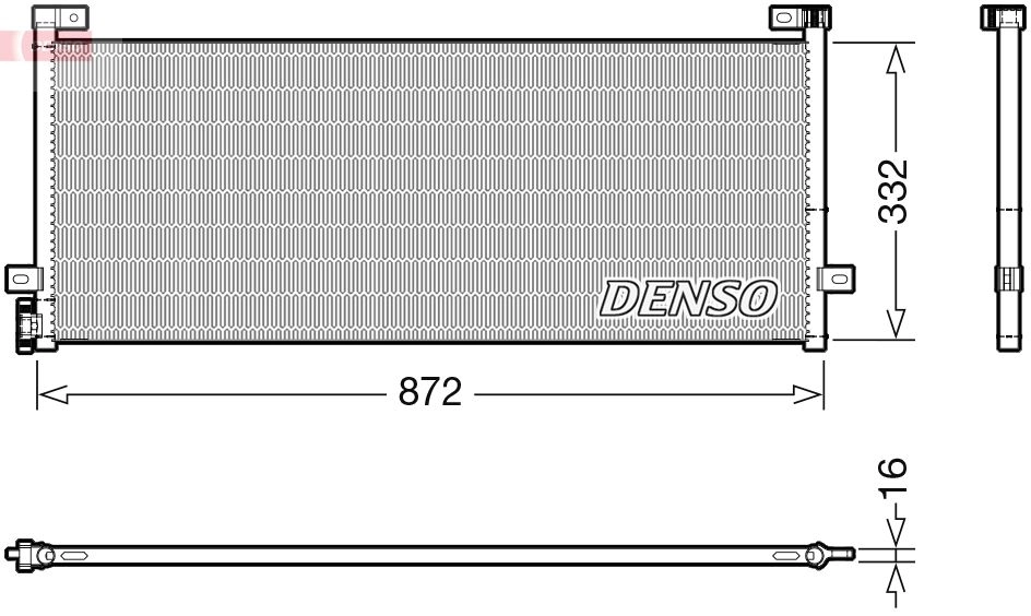 Радиатор кондиционера DENSO DCN99072 1440122585 73EP RF изображение 0