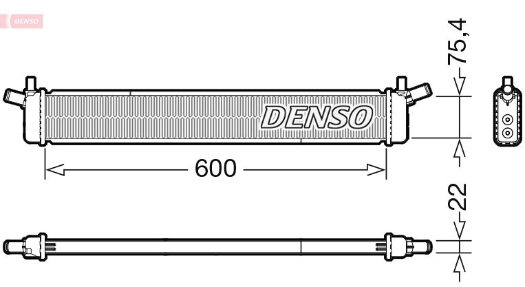 Радиатор охлаждения двигателя DENSO WJO 3J 1440122841 DRM50136