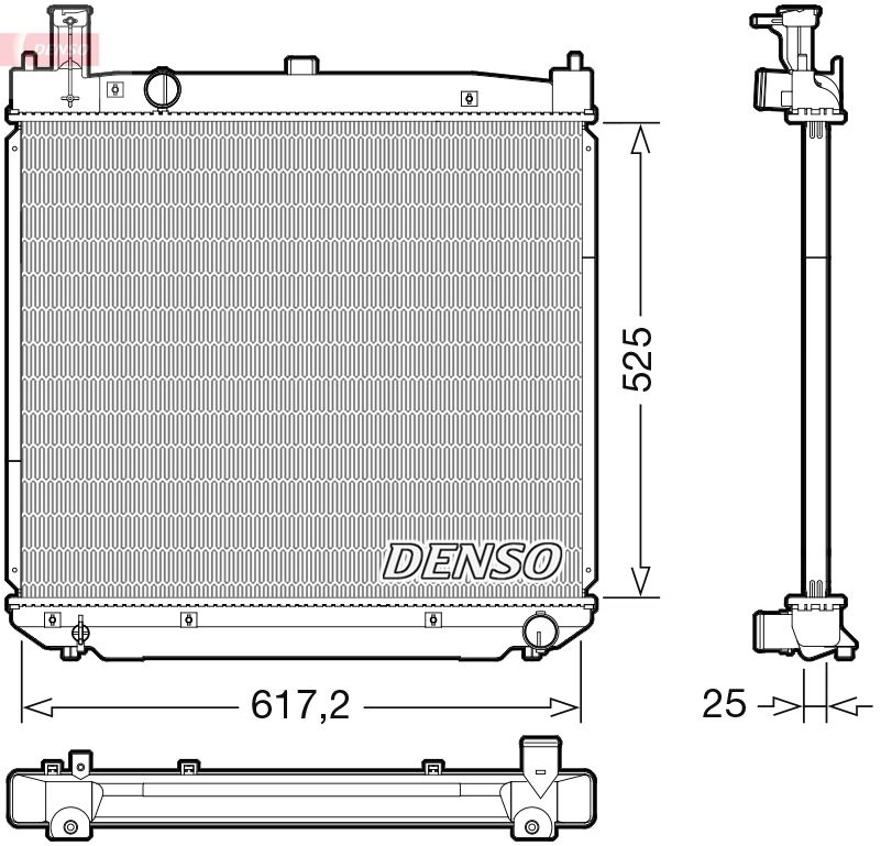 Радиатор охлаждения двигателя DENSO DRM50141 1440122846 WC 60L4N