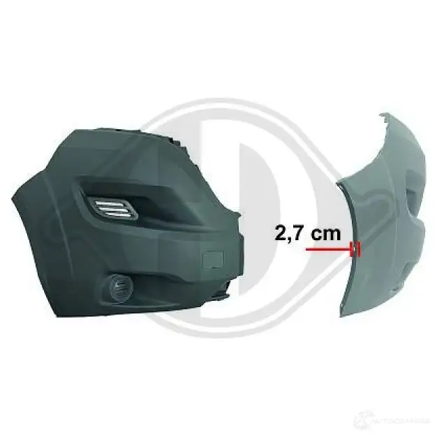 Бампер DIEDERICHS 2069887 E DBQ2ML 3484853 - Изображение 1
