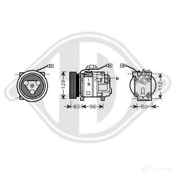 Компрессор кондиционера DIEDERICHS dck1316 2094964 9BCTQ5 H изображение 0