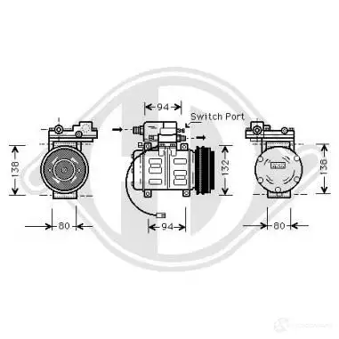 Компрессор кондиционера DIEDERICHS dck1041 XSSX 0YW 2094689