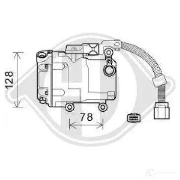 Компрессор кондиционера DIEDERICHS C7P WG 2095200 dck1552