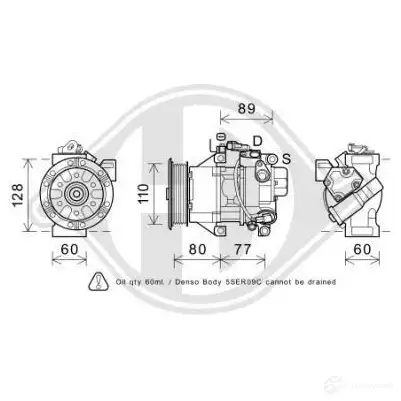 Компрессор кондиционера DIEDERICHS 2095209 dck1561 SD4I 98 изображение 0