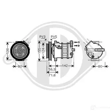 Компрессор кондиционера DIEDERICHS S IZITO dck1010 2094658 изображение 0