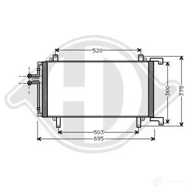 Радиатор кондиционера DIEDERICHS dcc1319 IKQ 9N 2093476