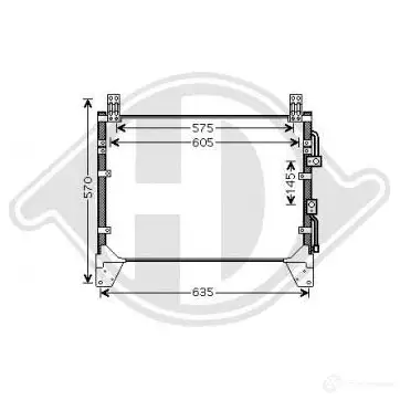 Радиатор кондиционера DIEDERICHS 2093659 ELOBE 2R dcc1502