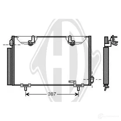 Радиатор кондиционера DIEDERICHS 2093960 dcc1805 O3SYI DR