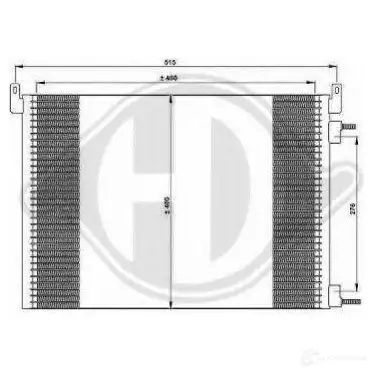 Радиатор кондиционера DIEDERICHS 4D 3N9Y 2083660 8182520
