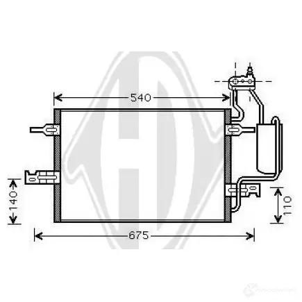 Радиатор кондиционера DIEDERICHS 2093457 QALD 5VA dcc1300