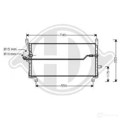 Радиатор кондиционера DIEDERICHS 9CRJ F 2093292 dcc1132 изображение 0