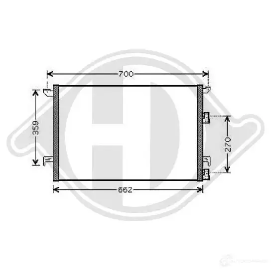 Радиатор кондиционера DIEDERICHS dcc1370 MH9P 2 2093527 изображение 0