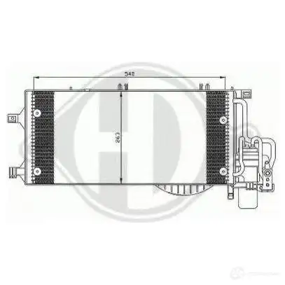 Радиатор кондиционера DIEDERICHS I H1N3 8181302 2083605