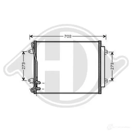 Радиатор кондиционера DIEDERICHS dcc1858 2094013 LP QVL6 изображение 0