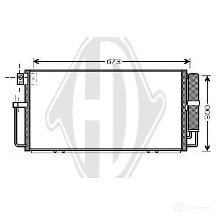 Радиатор кондиционера DIEDERICHS dcc1777 5VXL 9 2093932 изображение 0