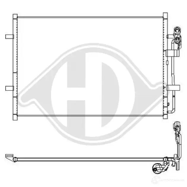 Радиатор кондиционера DIEDERICHS dcc1960 NPH5P S 1221981415 изображение 0