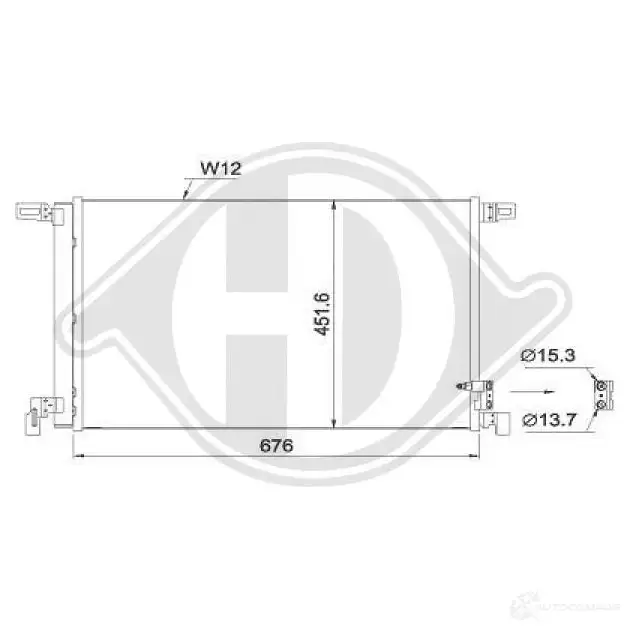 Радиатор кондиционера DIEDERICHS dcc1996 1424884073 A QXMZ6G изображение 0