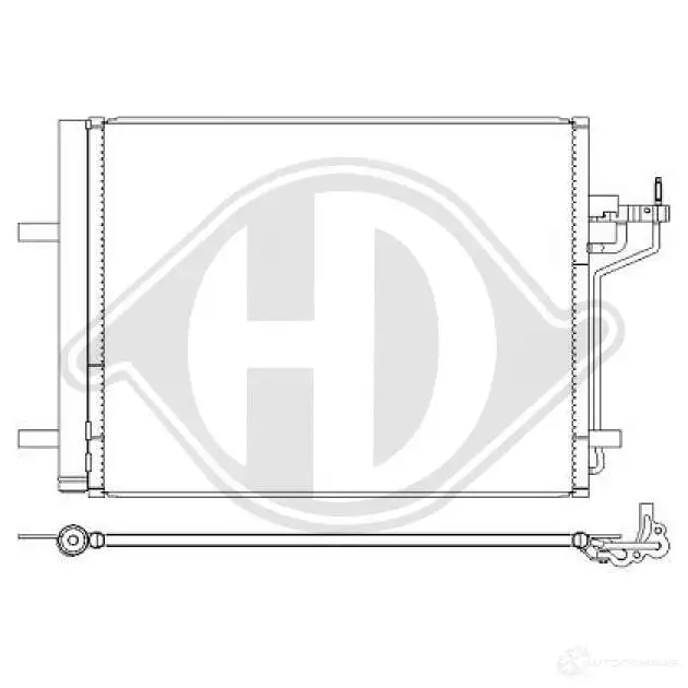 Радиатор кондиционера DIEDERICHS ABW5 V dcc2003 1424884080 изображение 0