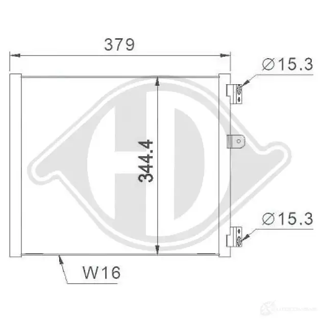 Радиатор кондиционера DIEDERICHS DF1 UG71 dcc1998 1424884075 изображение 0