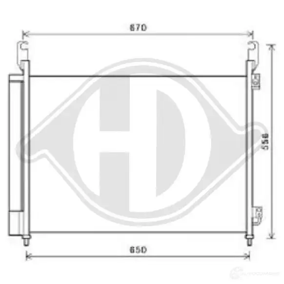 Радиатор кондиционера DIEDERICHS 2093925 dcc1770 QU RWO7